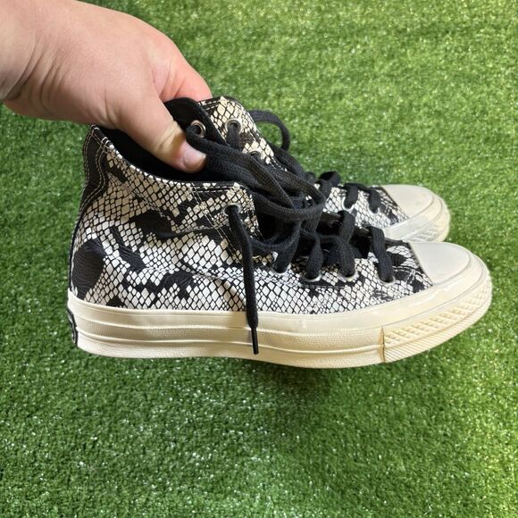 Converse Chuck 70 Hi Digital Daze Snake Print Leather Sneakers Shoes Womens 6.5 - Picture 1 of 7